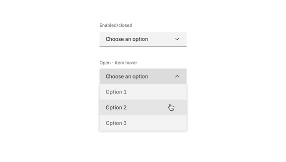 Dropdown – Carbon Design System