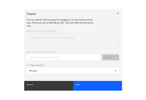 Import pattern – Carbon Design System