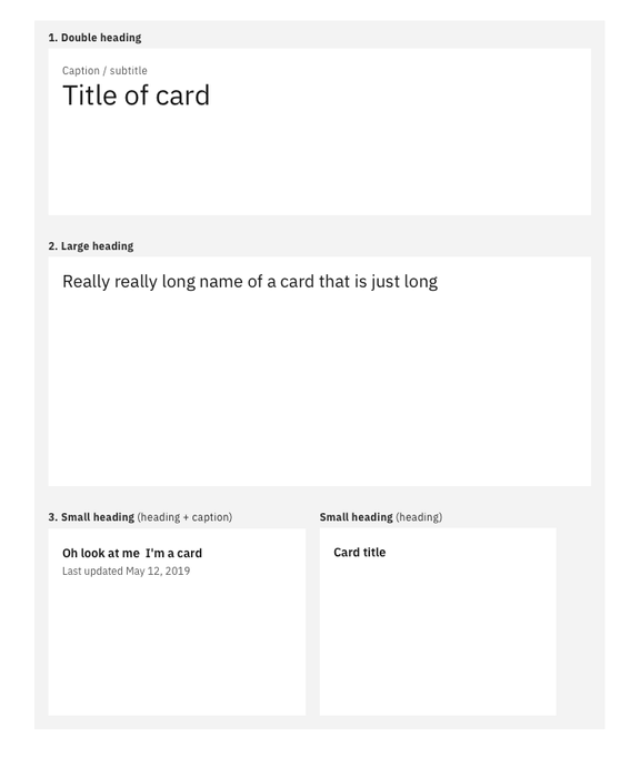 Cards – Carbon Design System